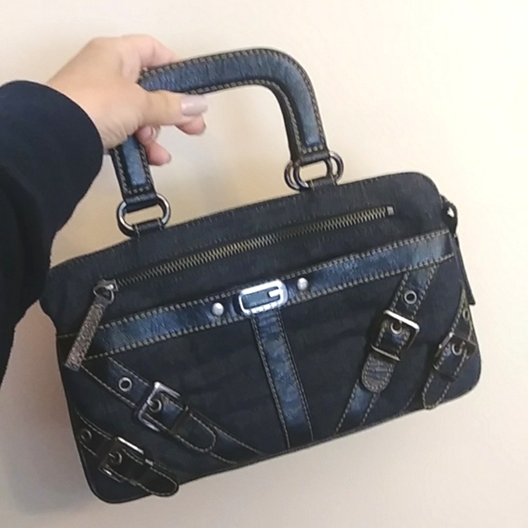 Y2K Guess denim jean satchel bag purse - Picture 2 of 10